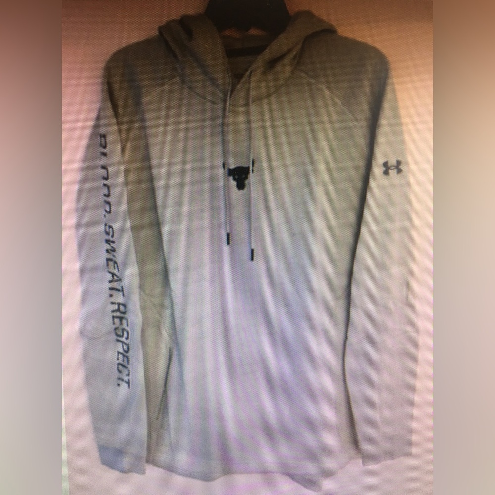 Men’s Project Rock Charged hoodie XL worn once sea foam green